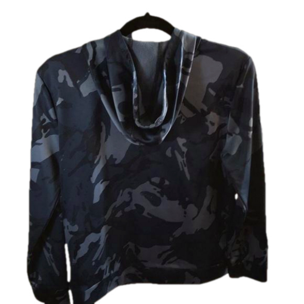 ADIDAS Kid’s Blue Camo Long Sleeve Hoodie—Sz Large 14/16 - Picture 15 of 17